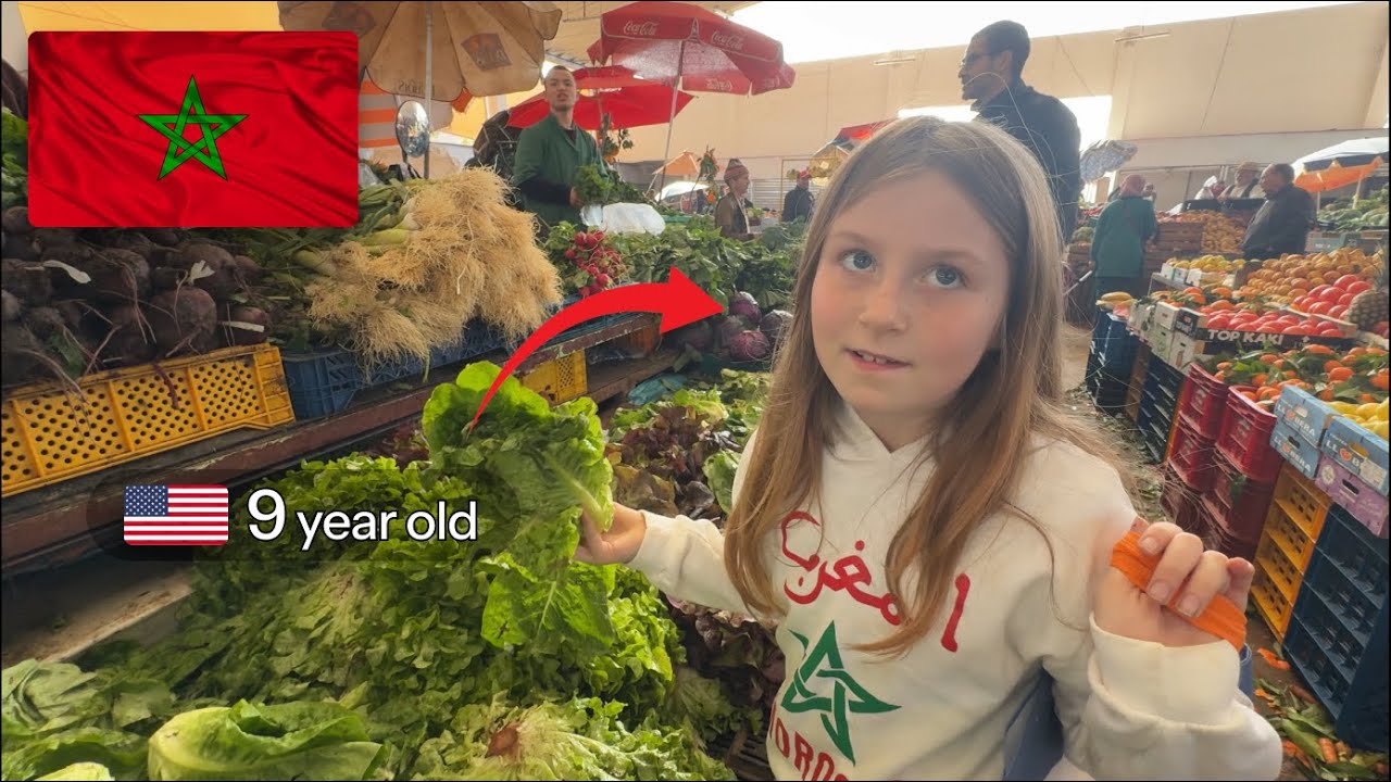 American Girl Speaks Darija at Moroccan Market