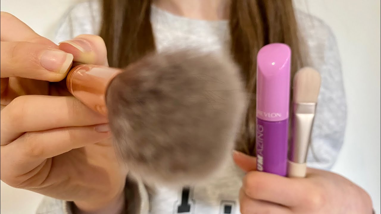 ASMR doing your hair + makeup | Actual camera touching | hair brushing | lo-fi | camera brushing