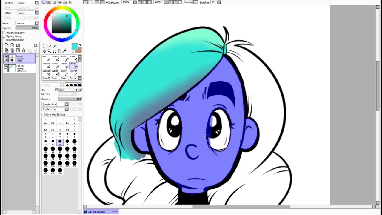 Layer Basics in Paint Tool Sai