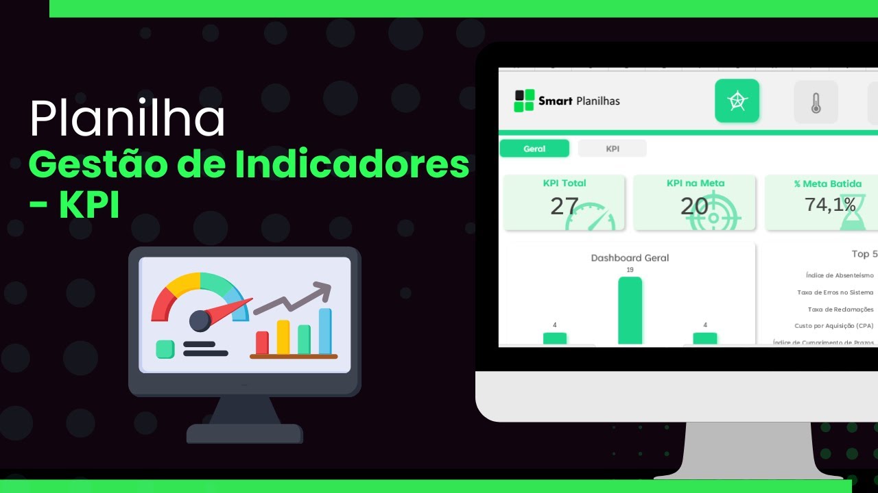 Planilha para Indicadores KPI e Metas
