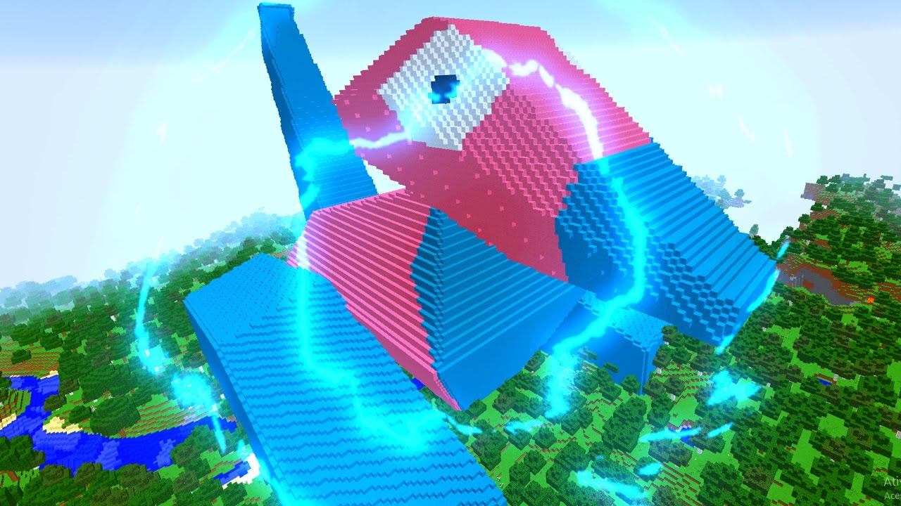 MINECRAFT vs POKEMON GO : GIGA PORYGON VS REZENDE !!!