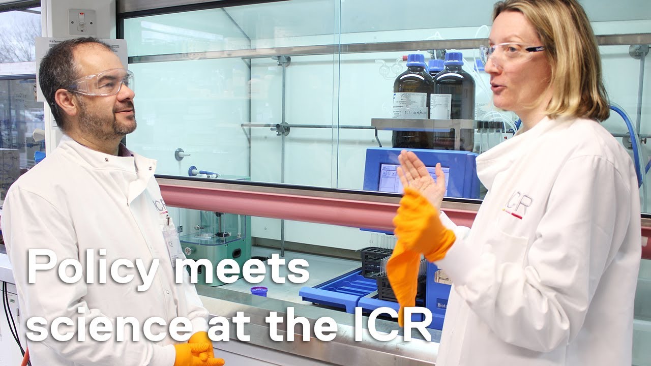 Pairing scheme: Paul Scully MP meets ICR scientist Dr Nicola Chessum