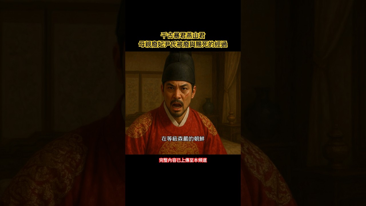 千古暴君燕山君，母親廢妃尹氏被廢與賜死的經過 #朝鮮歷史 #韓國 #歷史故事 #暴君