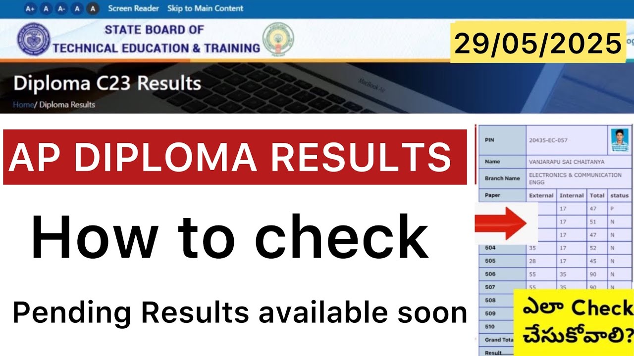 HOW TO CHECK DIPLOMA RESULTS 2025 | AP DIPLOMA PENDING RESULTS AVAILABLE SOON 2025