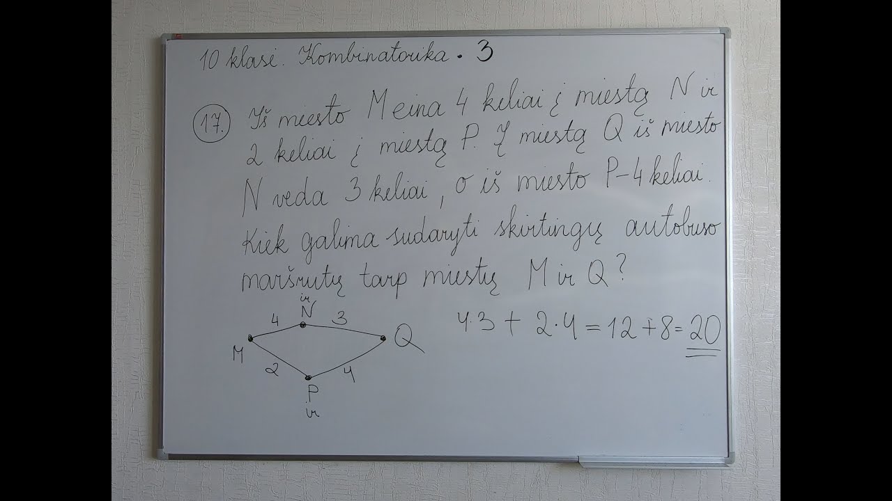 10klasė. Kombinatorika 3