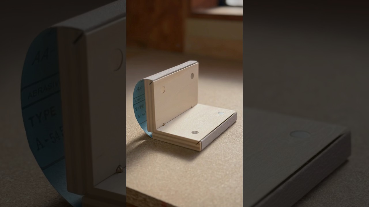 Upgraded！Hidden Hinge Sanding Block #shorts #woodworking #diy