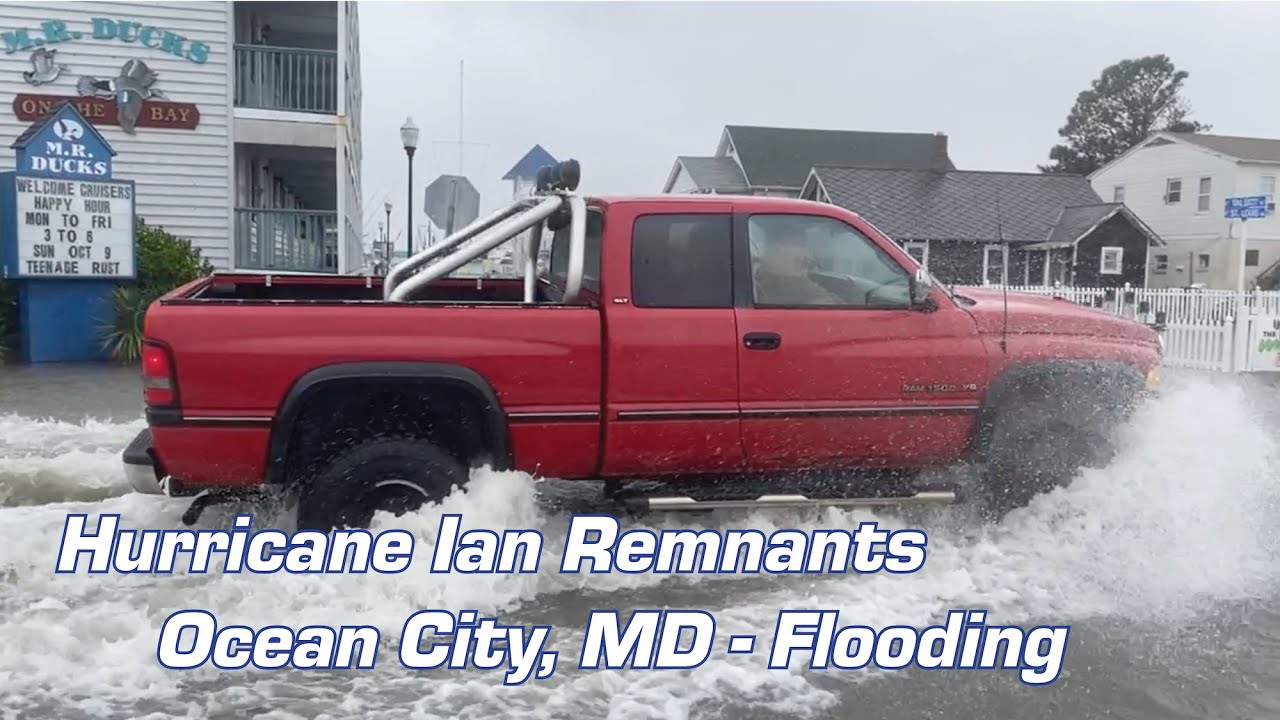 Hurricane Ian Remnants - Ocean City, MD Flooding