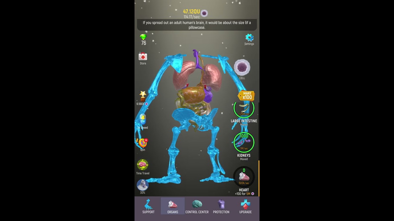 Idle Human Gameplay (Yeti)