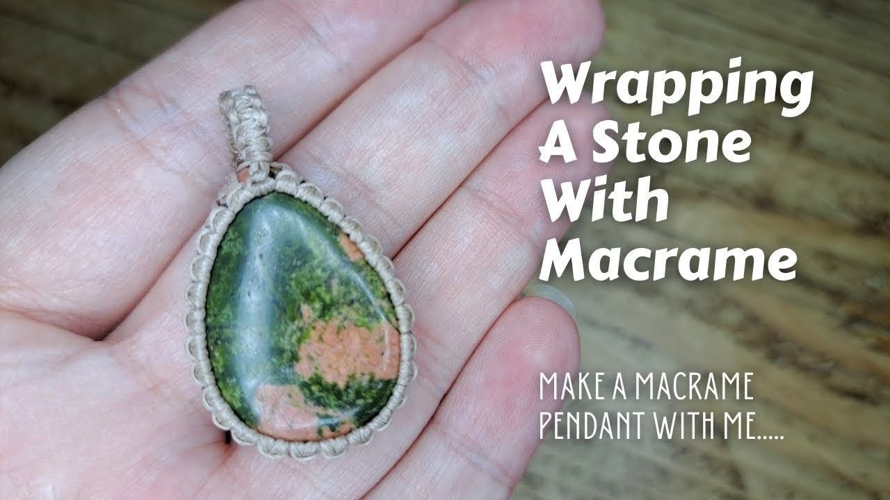 Easy Macramé Wrapped Gemstone Pendant | DIY Crystal Jewelry Tutorial for Beginners