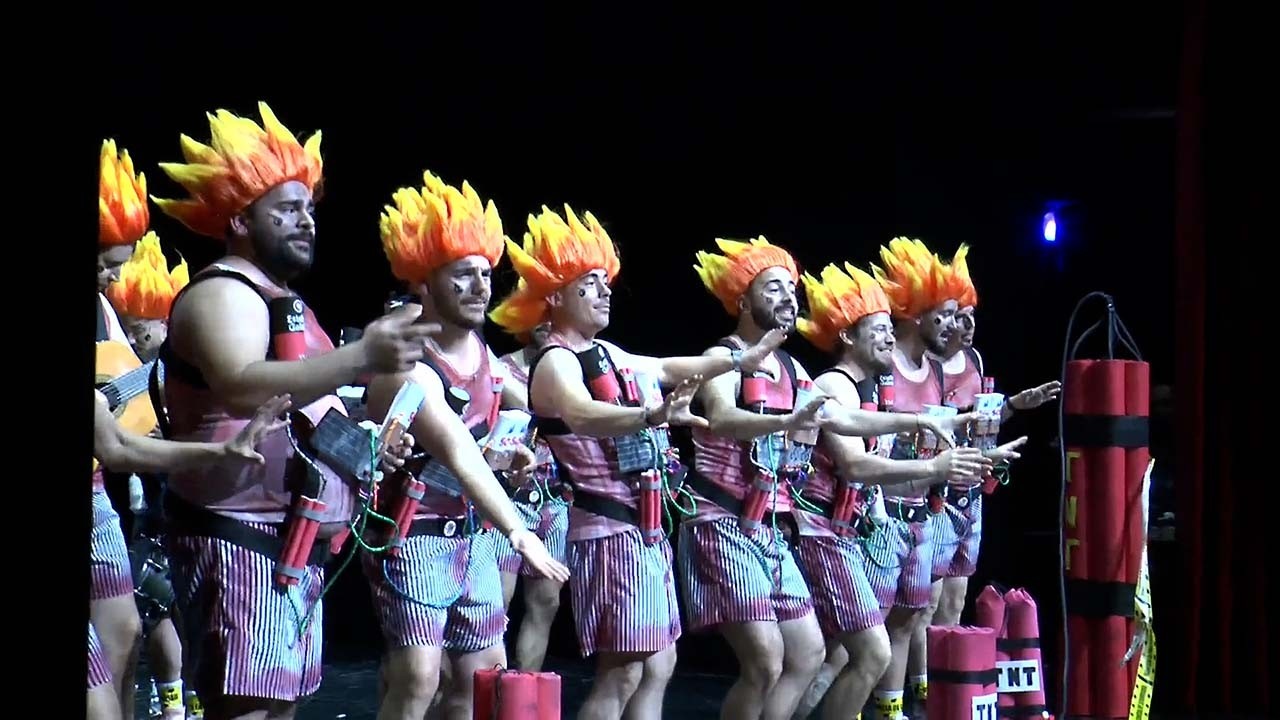 TVEX 01.02.26 TELEVISION EXTREMEÑA CARNAVAL ROMANO MERIDA SEMIFINAL 3 5 CHIRIGOTA LOS PEJIGUERAS