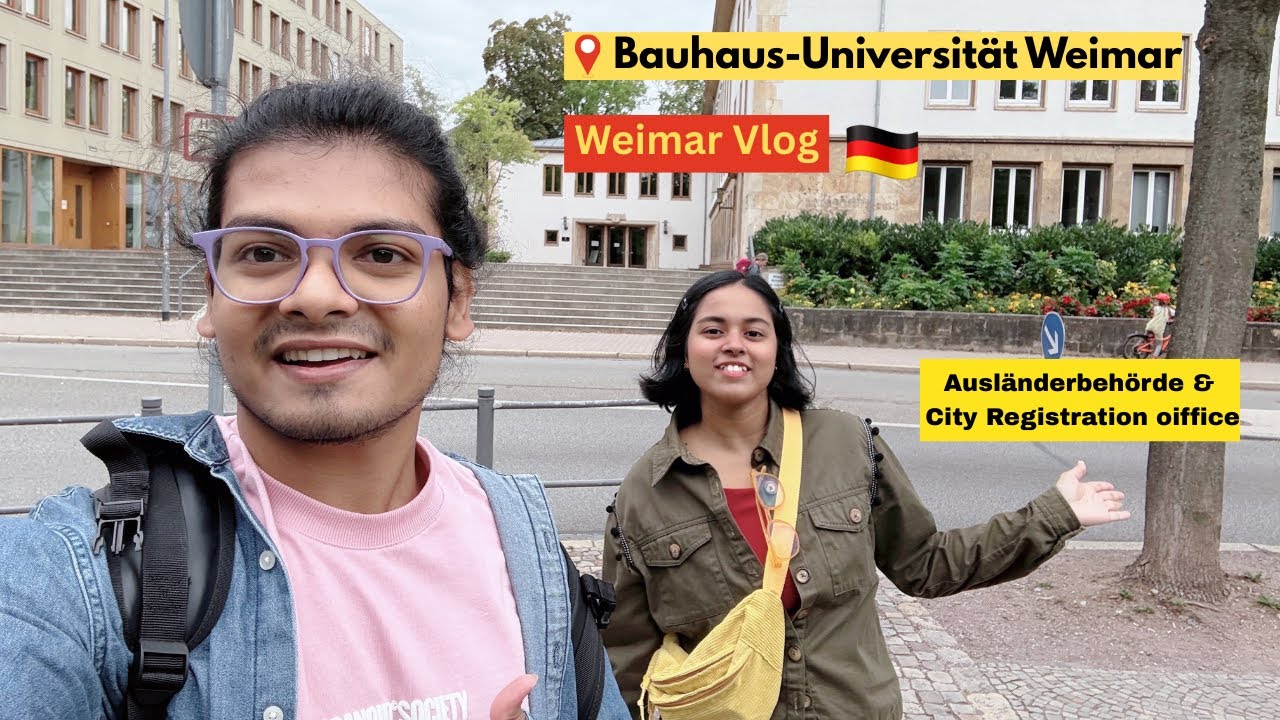 Free German Public University🇩🇪: Bauhaus-Universität Weimar, Studentenwerk & Visa Office Tour 2025 