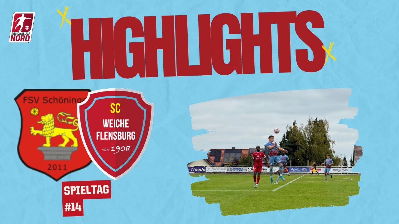 14. Spieltag Regionalliga Nord 25/26 | FSV Schöningen - SC Weiche Flensburg 08 | Highlights