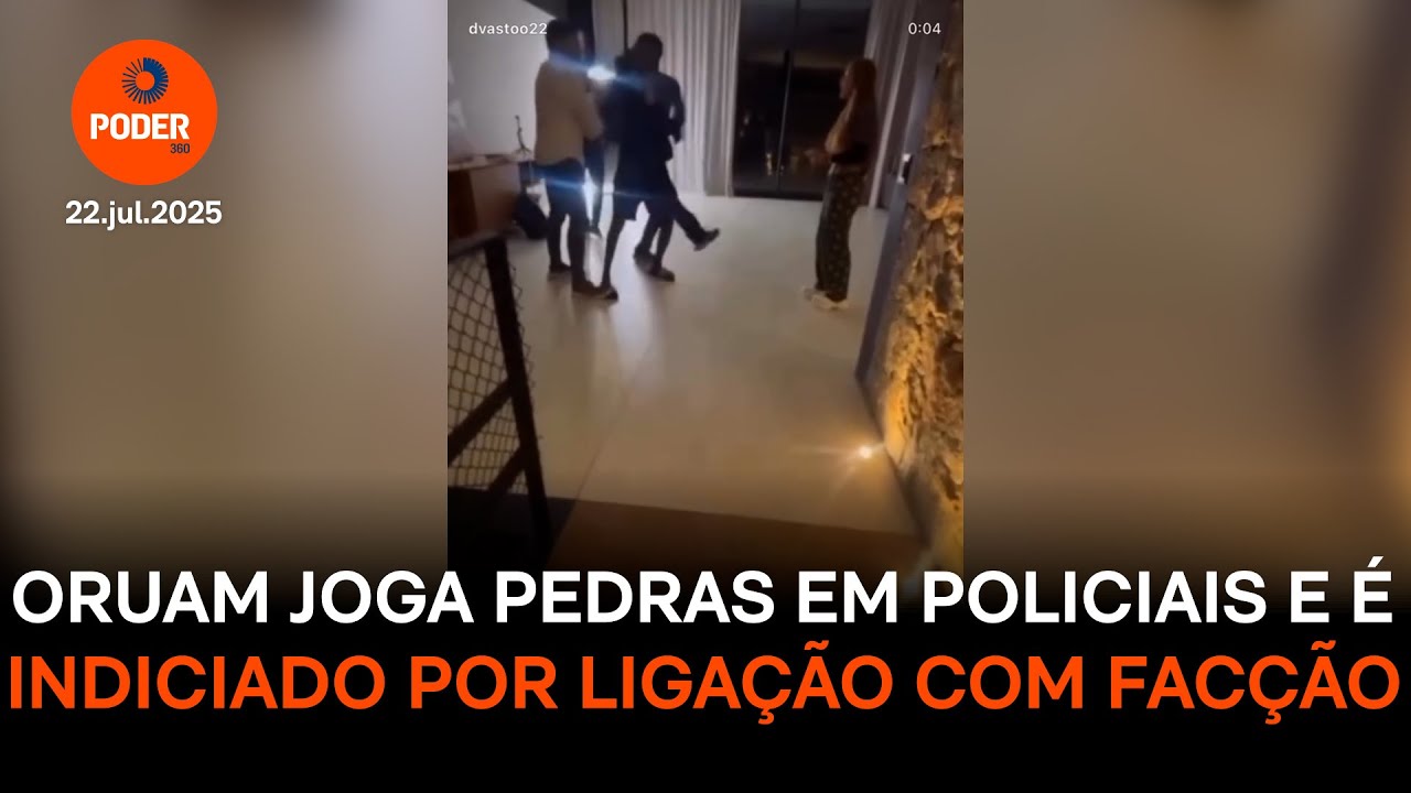 Oruam joga pedras em policiais e é indiciado por ligação com facção