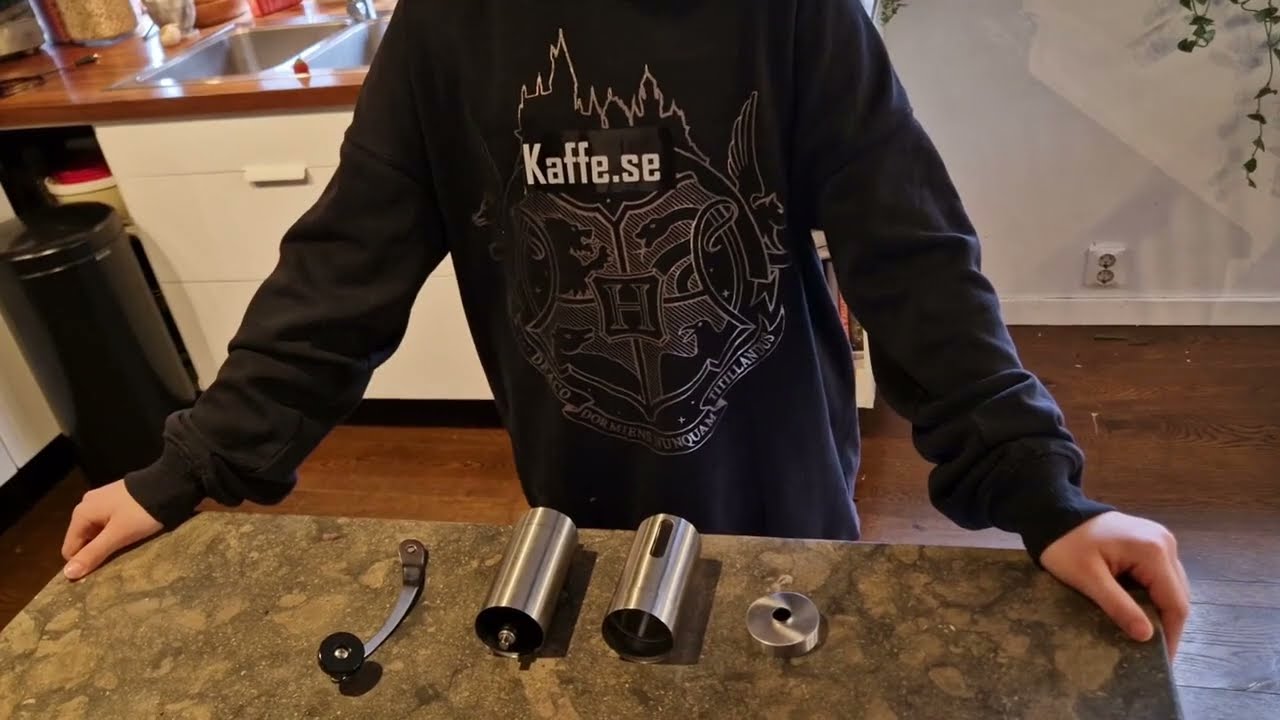 Manuell kaffekvarn - demonstration