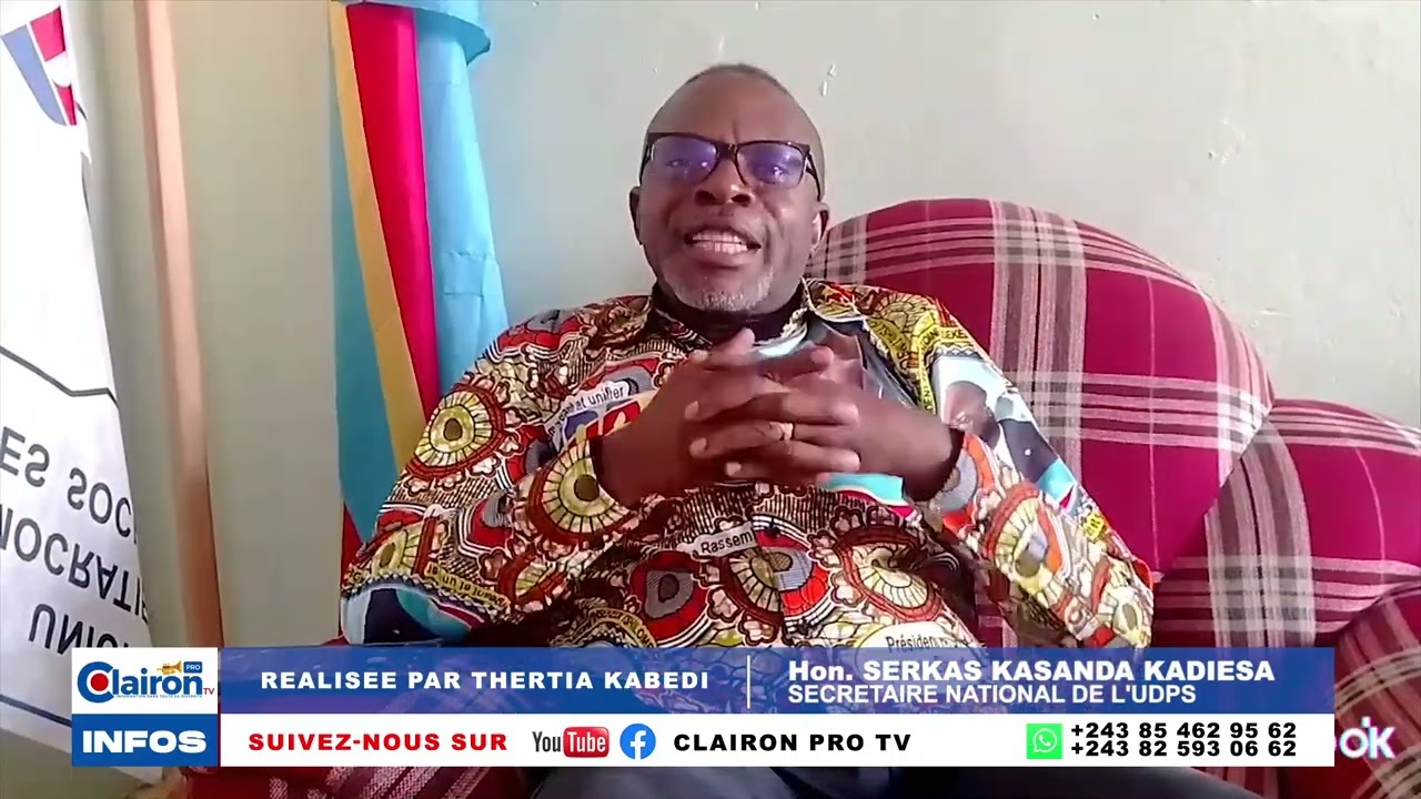 Kasaï Oriental : Pourquoi le nouveau siège de l'udps n'est inauguré? l'honorable Serkas en parle