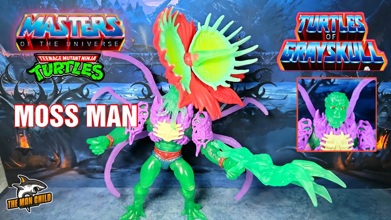 MOTU Origins Turtles of Grayskull Mutated MOSS  Man Figure Review!