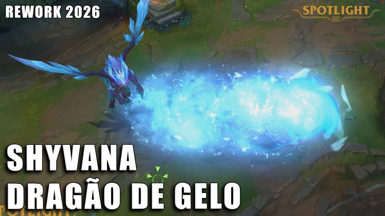 Shyvana Dragão de Gelo - REWORK 2026 - Skin Spotlight PREVIA