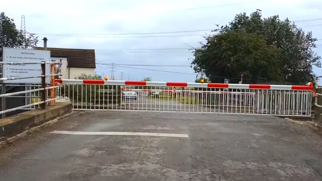 Rare Crossing at Keadby Canal Level Crossing, Lincolnshire