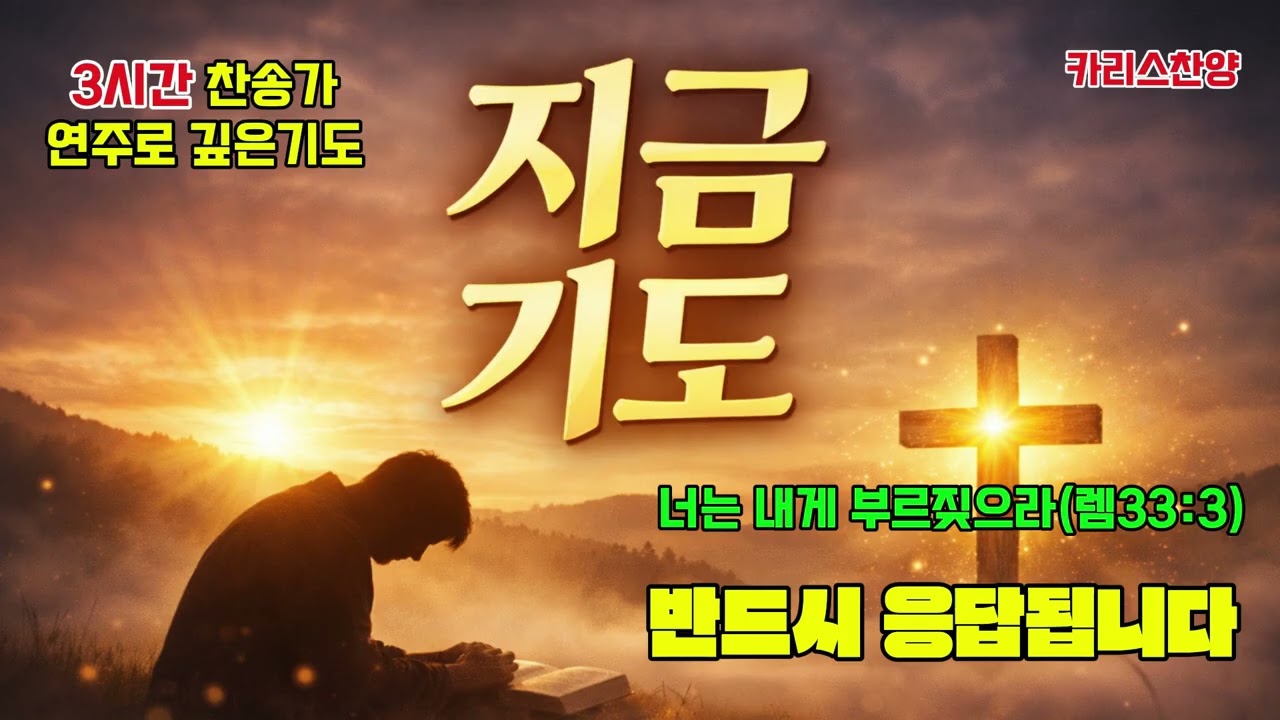 Playlist | 지금기도 | 3시간 찬송가 | 음악 들으며 기도 |치유의 기도 | 기도로 시작하는 하루 | 은혜의 찬양 모음 | 은혜로운 ℂℂ𝕄
