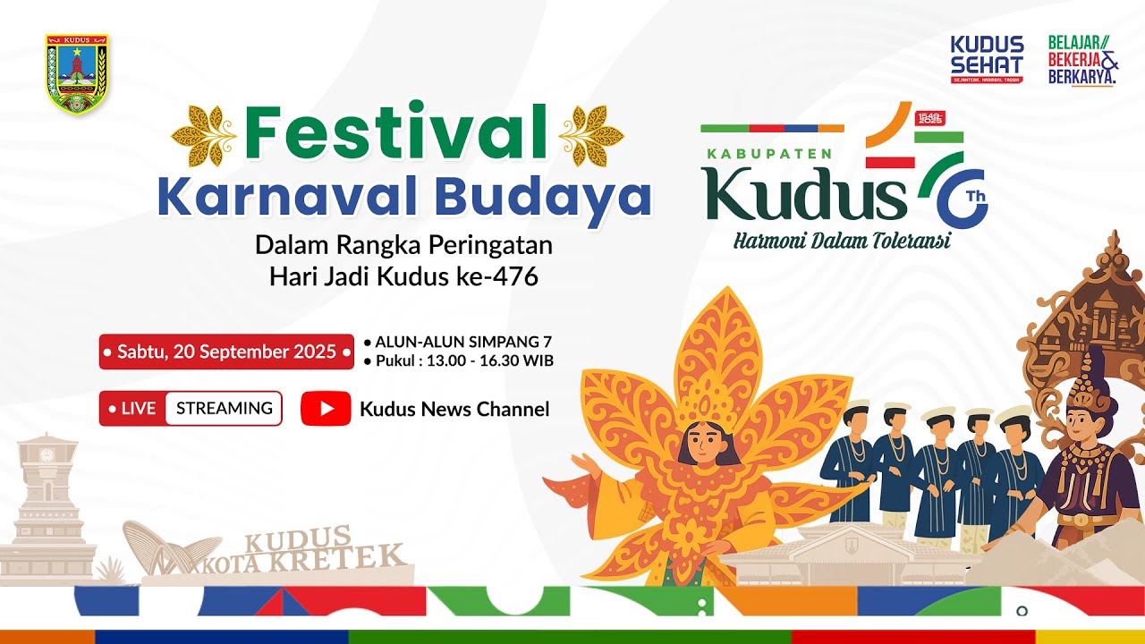 Festival Karnaval Budaya Dalam Rangka Hari Jadi Kota Kudus Ke - 476 Tahun