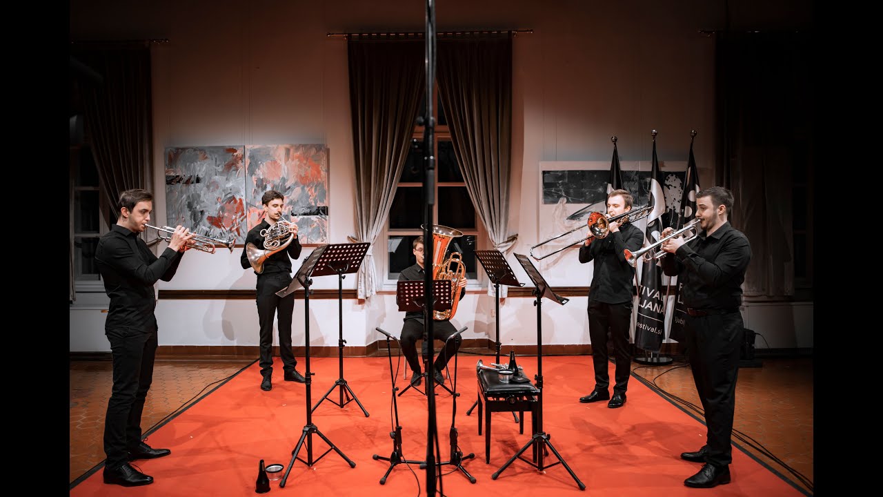 Scheidt - De Jong: Canzona Bergamasca performed by Neobrass quintet