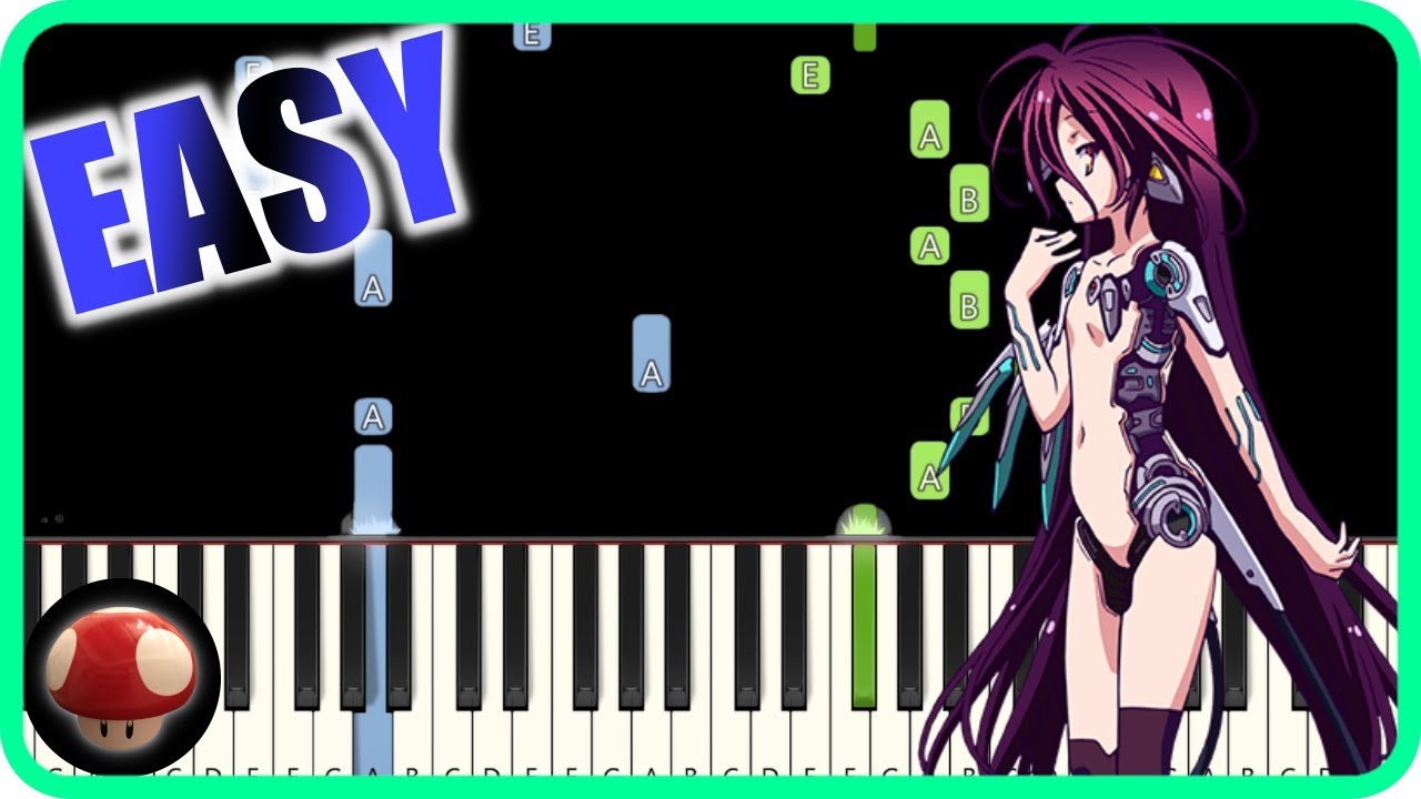No Game No Life: Zero - There is a Reason - EASY Piano Tutorial / ノーゲーム・ノーライフ ゼロ 主題歌【ピアノ簡単楽譜】by TAM