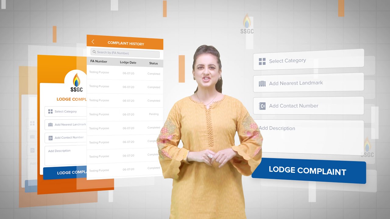 Register your complaints on SSGC Customer Connect Mobile App