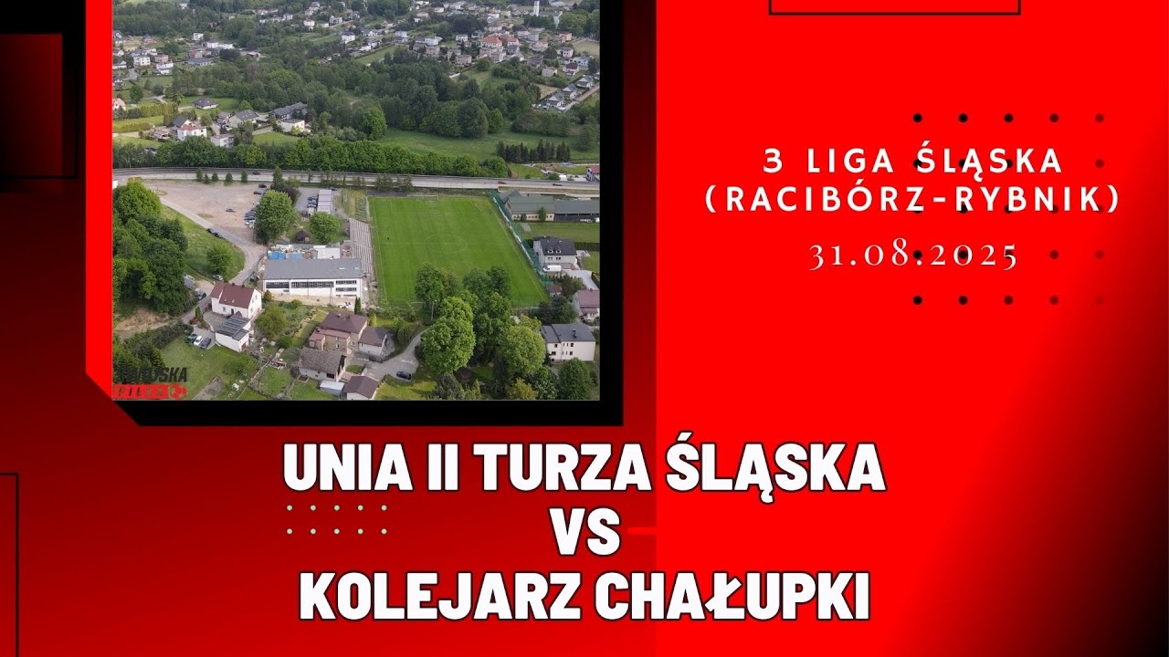 3 LIGA ŚLĄSKA: UNIA II TURZA ŚLĄSKA - KOLEJARZ CHAŁUPKI (SKRÓT MECZU)