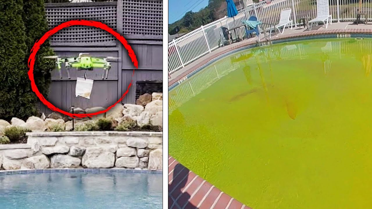 Man Accused of Using Drone to Drop Green Dye in Motel Pool