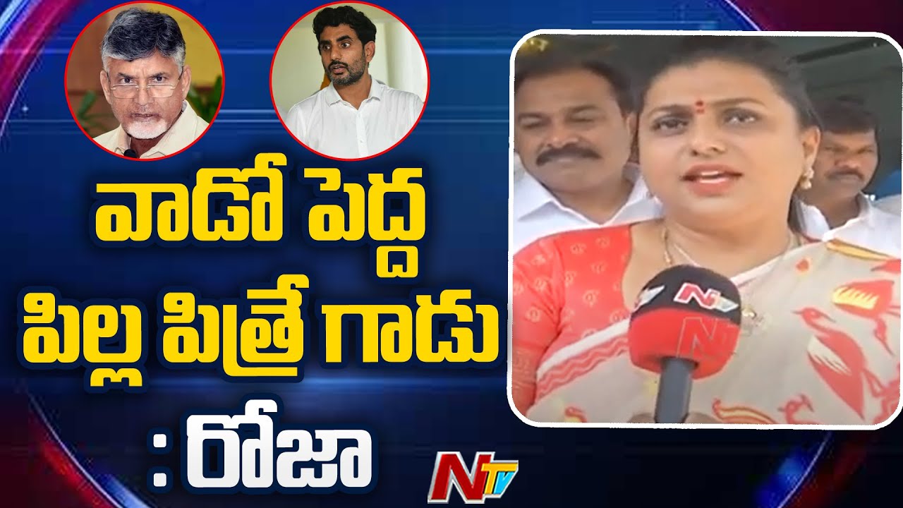 అందరికి దేంతో నవ్వాలో..! Minister Roja Sensational Comments on Lokesh, Chandrababu | Ntv