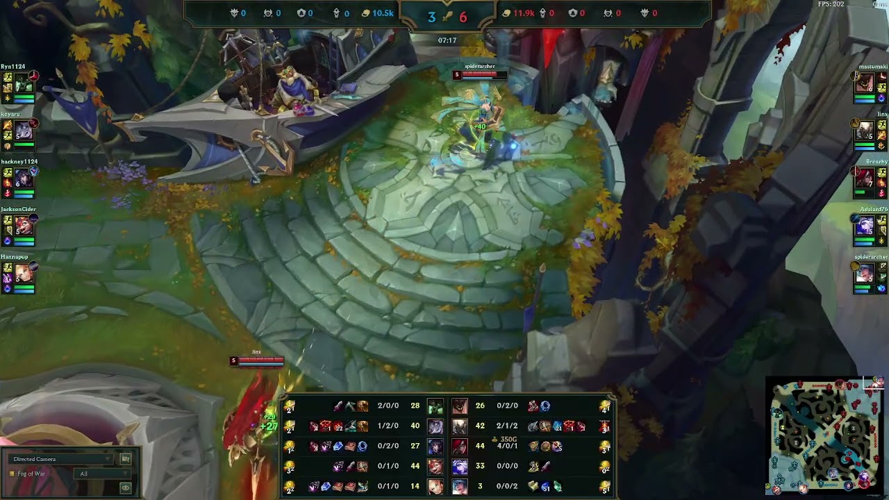 League of Legends - Ashe game - How do you survive a 4v5????