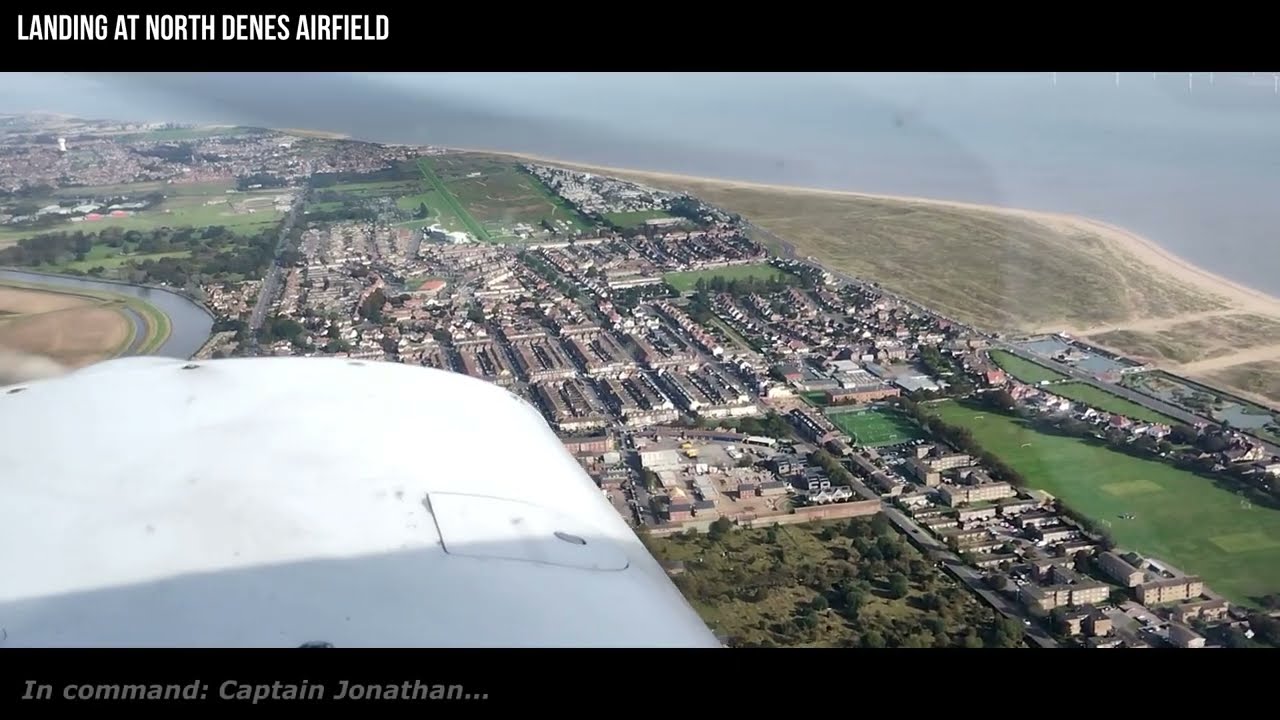 Real Life Aviation: Flying into North Denes Airfield, Norfolk, UK.