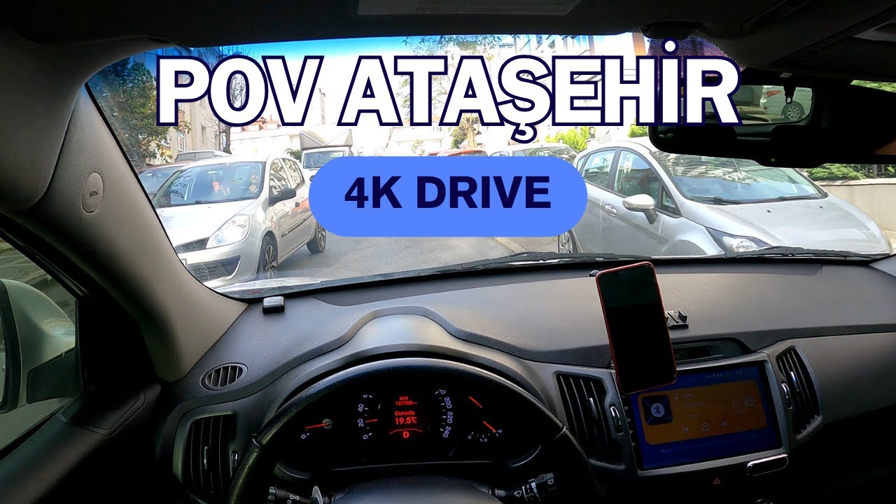 POV Drive Аташехир Стамбул | 4k 60fps Ultra HD #вождение