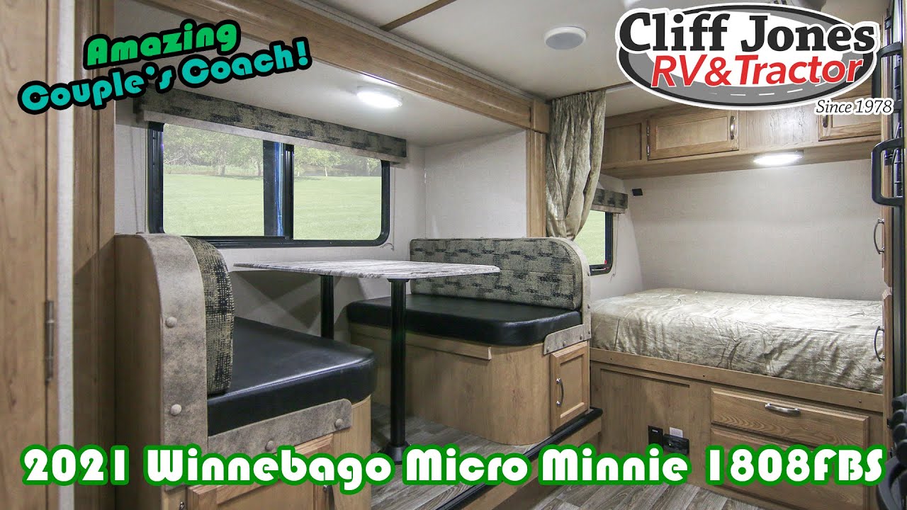 2021 Winnebago Micro Minnie 1808FBS Couples Coach Travel Trailer