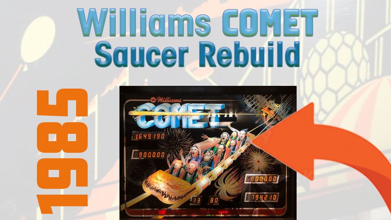 1985 Williams Pinball Comet Saucer Rebuild Pinball Repair #comet #williams #pinball #Popbumper