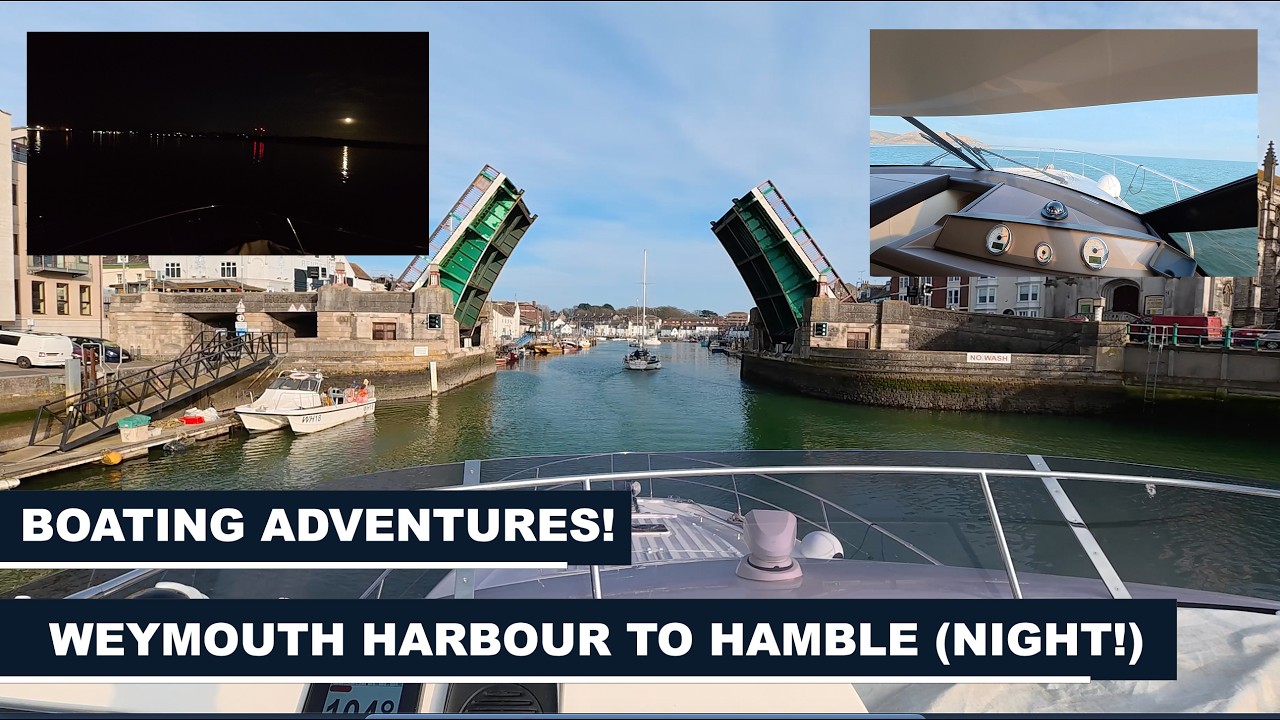 Boat Passage from Weymouth Harbour to the River Hamble | Night Arrival on a Prestige 500 with IPS