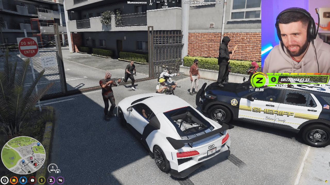 Mandem Scare Cops Off the Block to Save Tommy T | GTA RP NoPixel 3.0