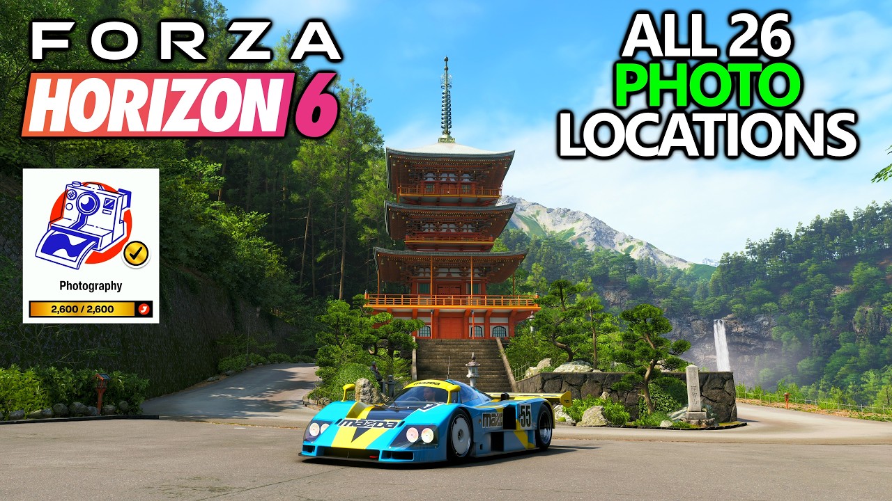 Forza Horizon 6 &mdash; Все 26 фотолокаций (фотоиспытания для категории &laquo;Открывая Японию&raquo; и звания &laquo;Мас...