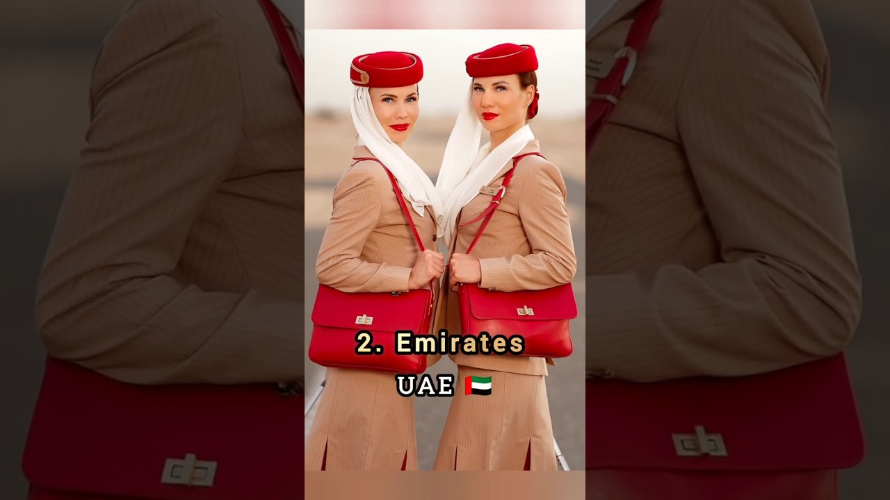 Top 10 Flight Attendant Uniforms ✈️🌍 #shorts #FlightAttendant