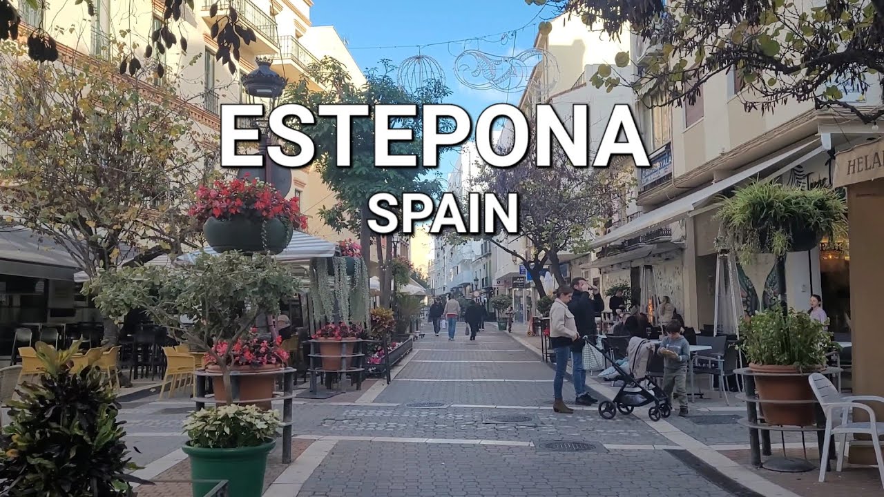 Estepona Spain Beautiful City Walking Tour January 2025