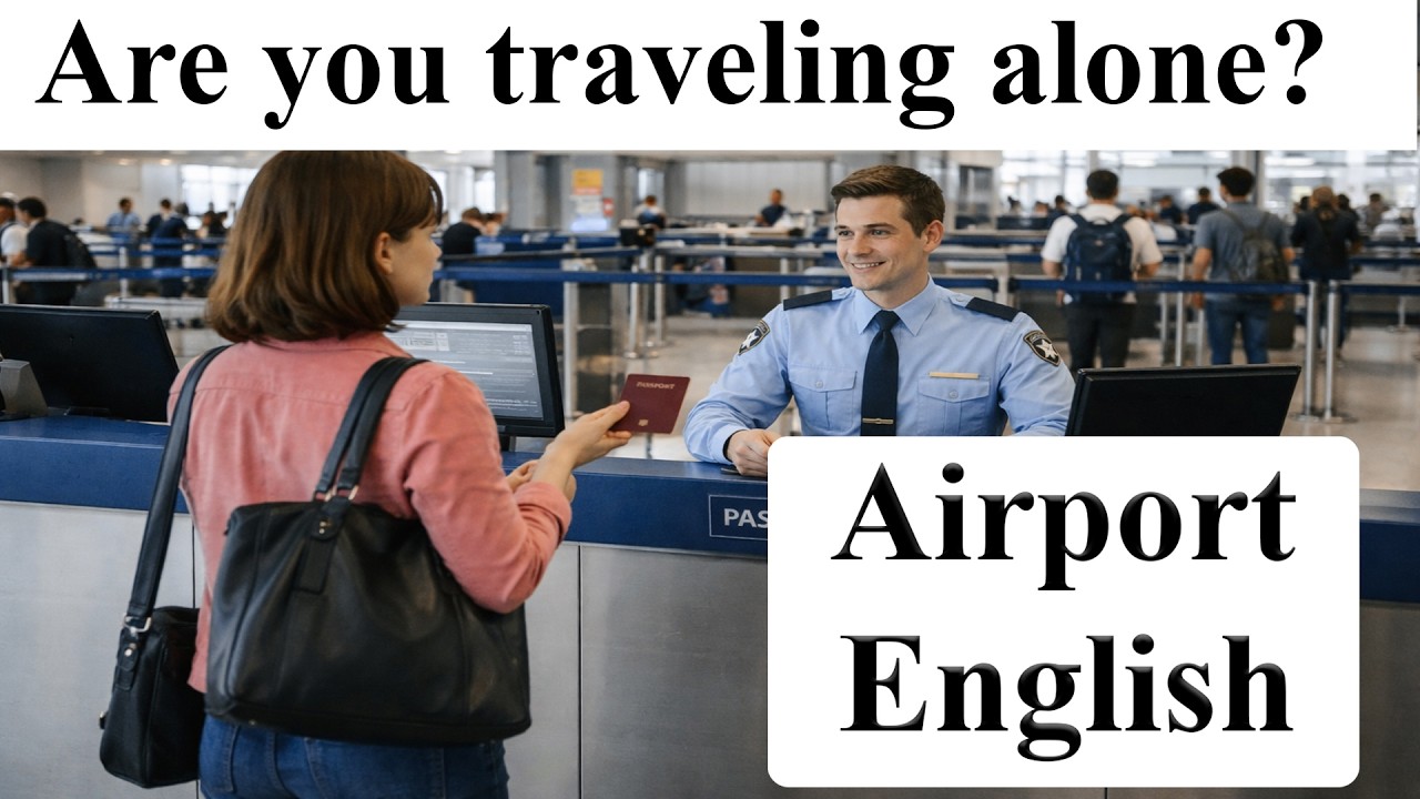 ✈️ At the Airport | Travel English Conversation | Listening & Speaking Practice
