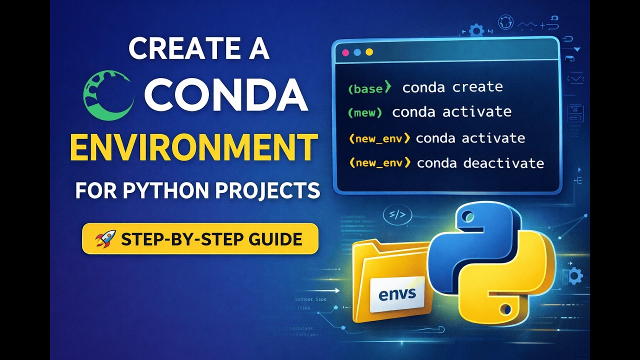 Create a Conda Environment for Python Projects | Step-by-Step Tutorial 🐍