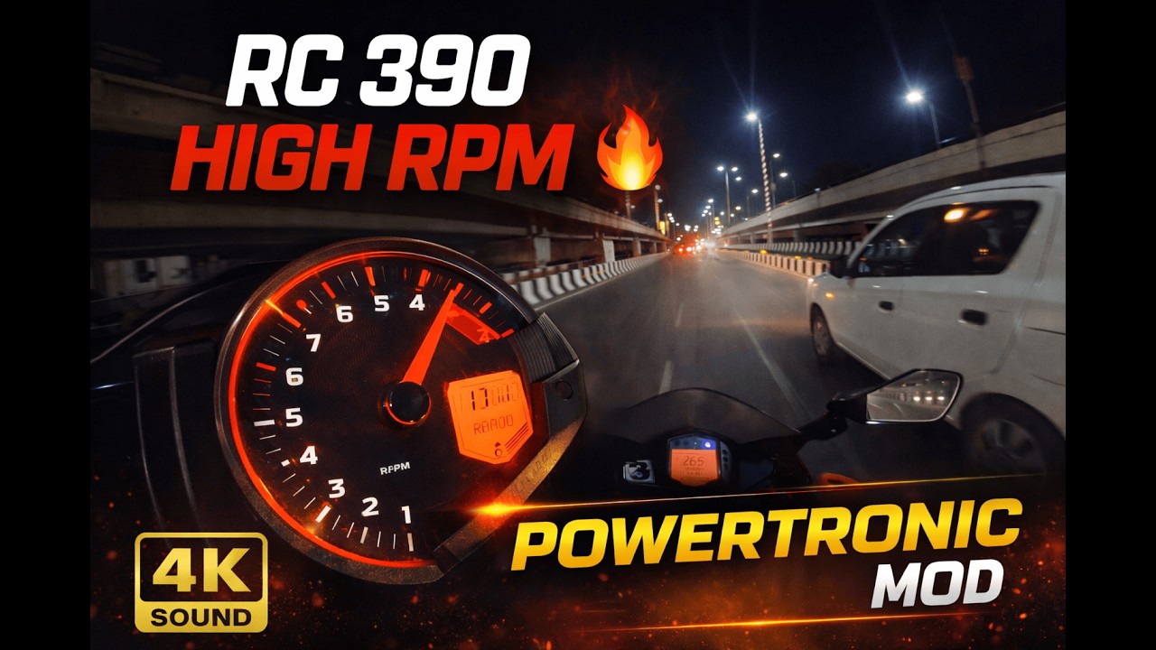 KTM RC 390 High RPM Pull 🔥 | Powertronic Modified RC 390 Engine Sound