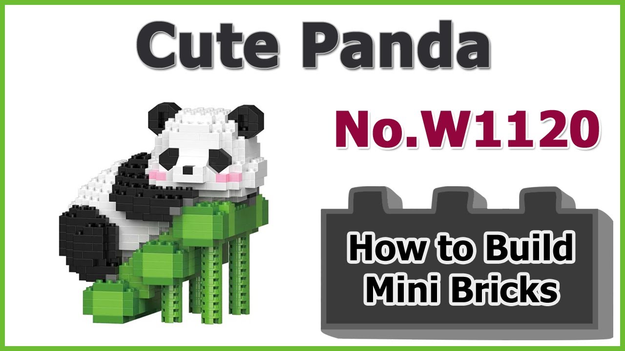 How to Build Mini Bricks Cute Panda W1120 instructions Specifications