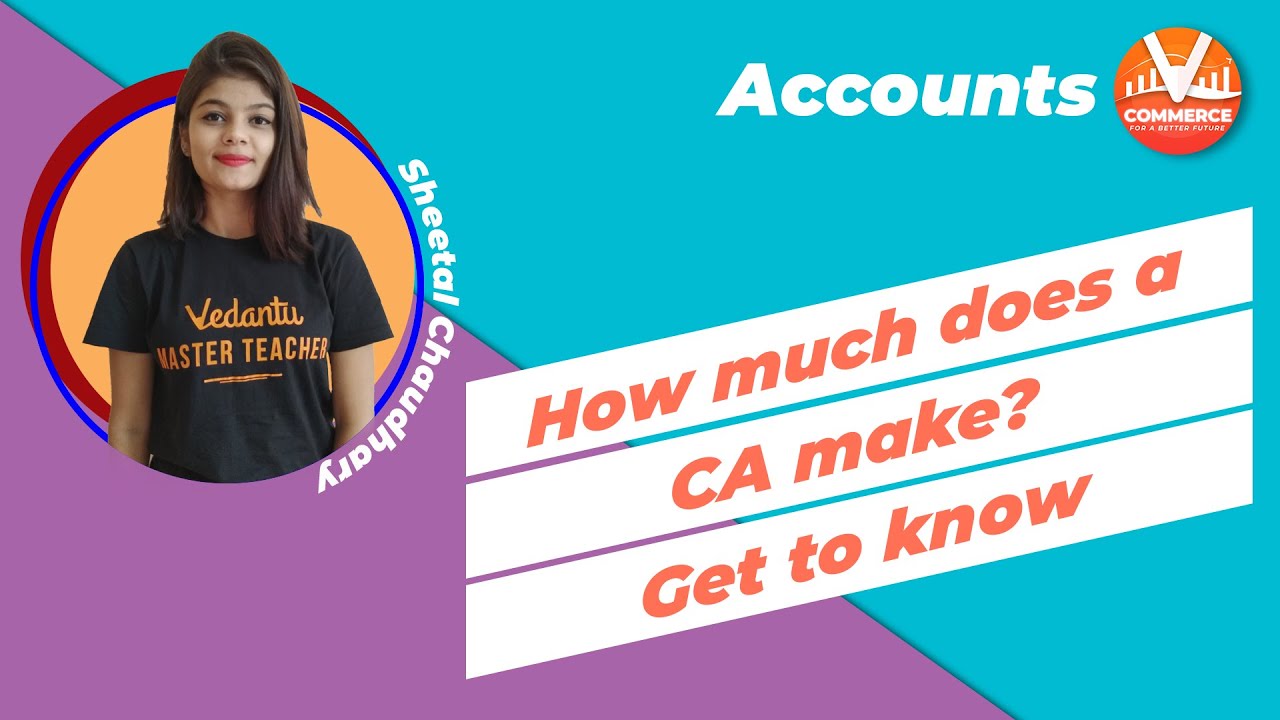 How Much Does A CA Make? Get To Know | Chartered Accounting Jobs | Sheetal Ma'am | V Commerce.