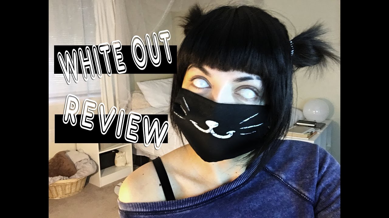 White Out Blind Contact lens ( halloween or cosplay ) | Review