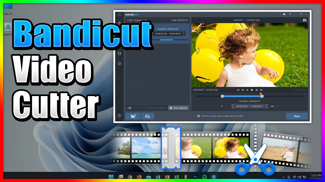 How to cut parts of a video using Bandicut - Free Video Cutter