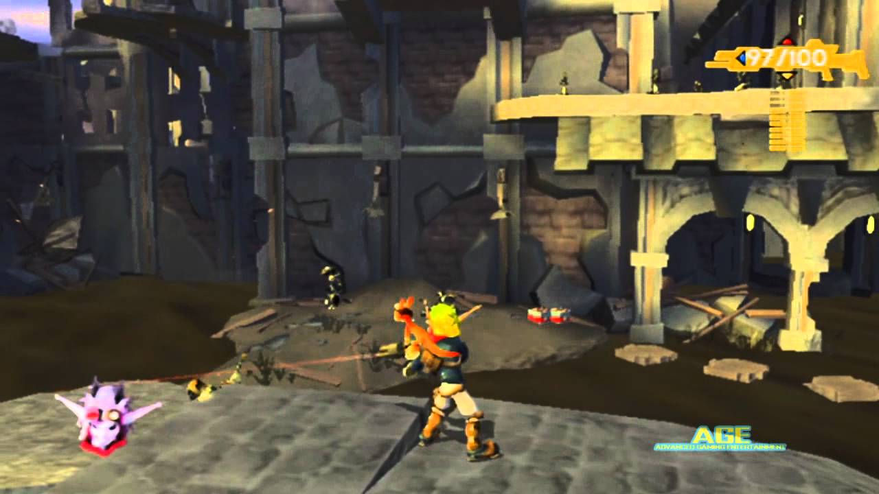 Jak II - [124% Run - Part 24] - Protect the Sacred Site in Dead Town