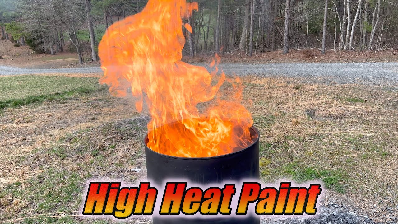 Burn Barrel Painted with High Heat Paint.
