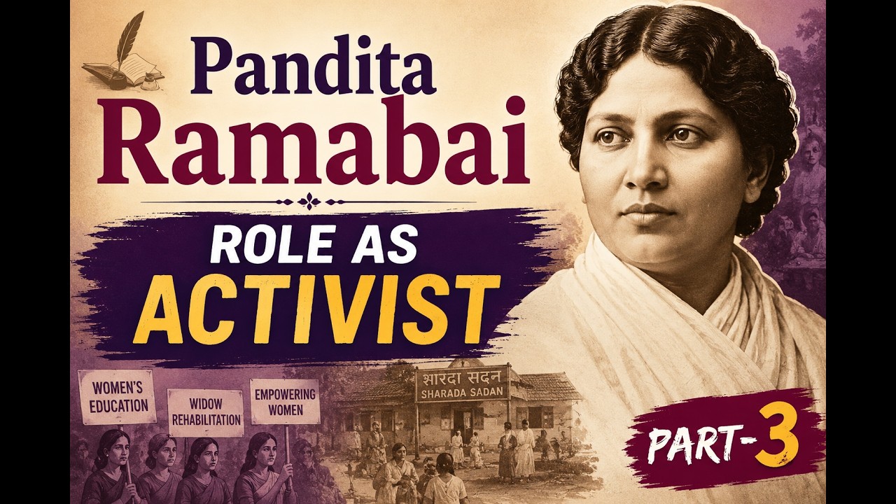 Pandita Ramabai | Role as Activist | Writings | Part-3